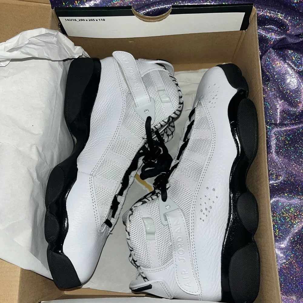Air Jordan 6 Rings Black and White 